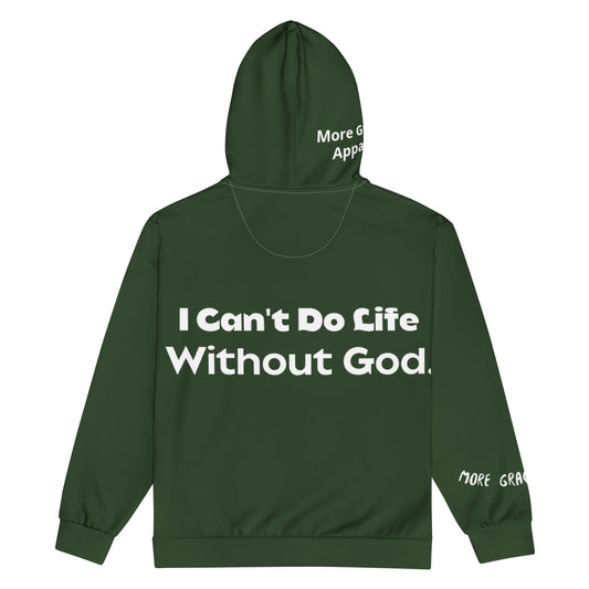 I Can't Do Life Unisex ZIP hoodie (True to size)